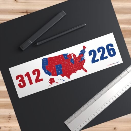 312 226 United States Presidential Election Bumper Sticker - Image 3