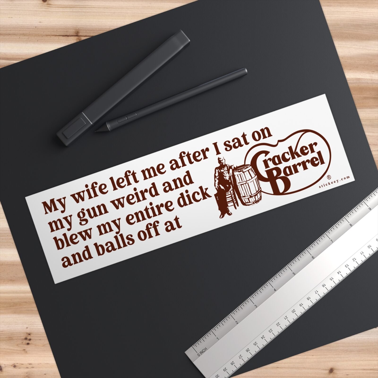 Badass Cracker Barrel Bumper Stickers Boomercore Meme for Zoomers - Image 3