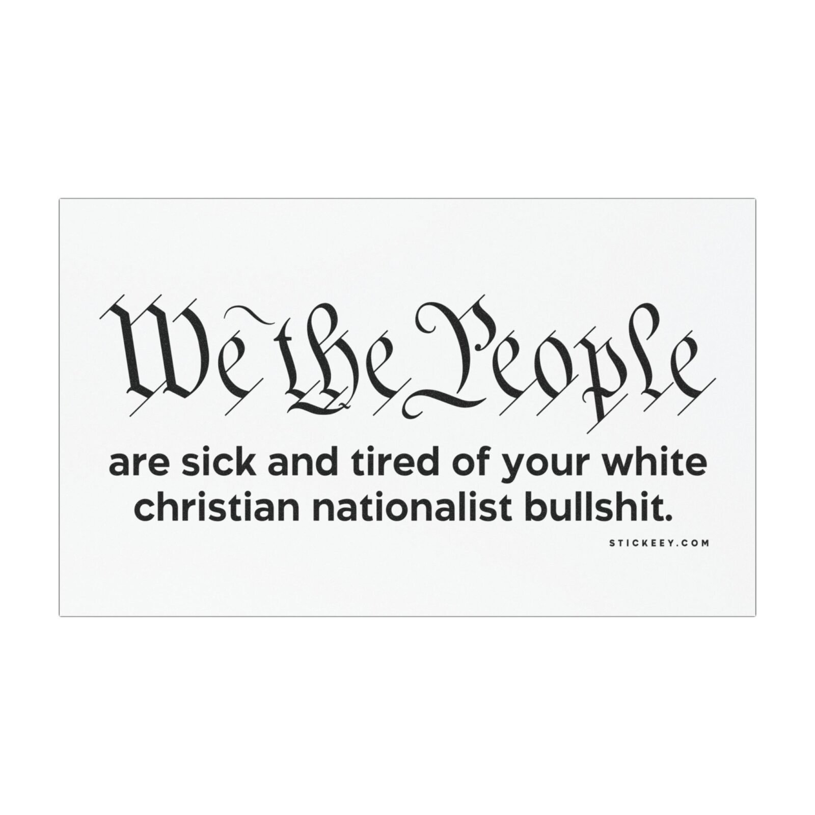 We The People Magnet Sticker - Image 4