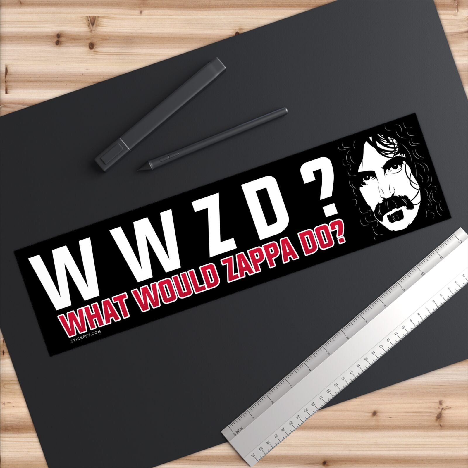 What Would Zappa Do? Bumper Sticker - Image 6