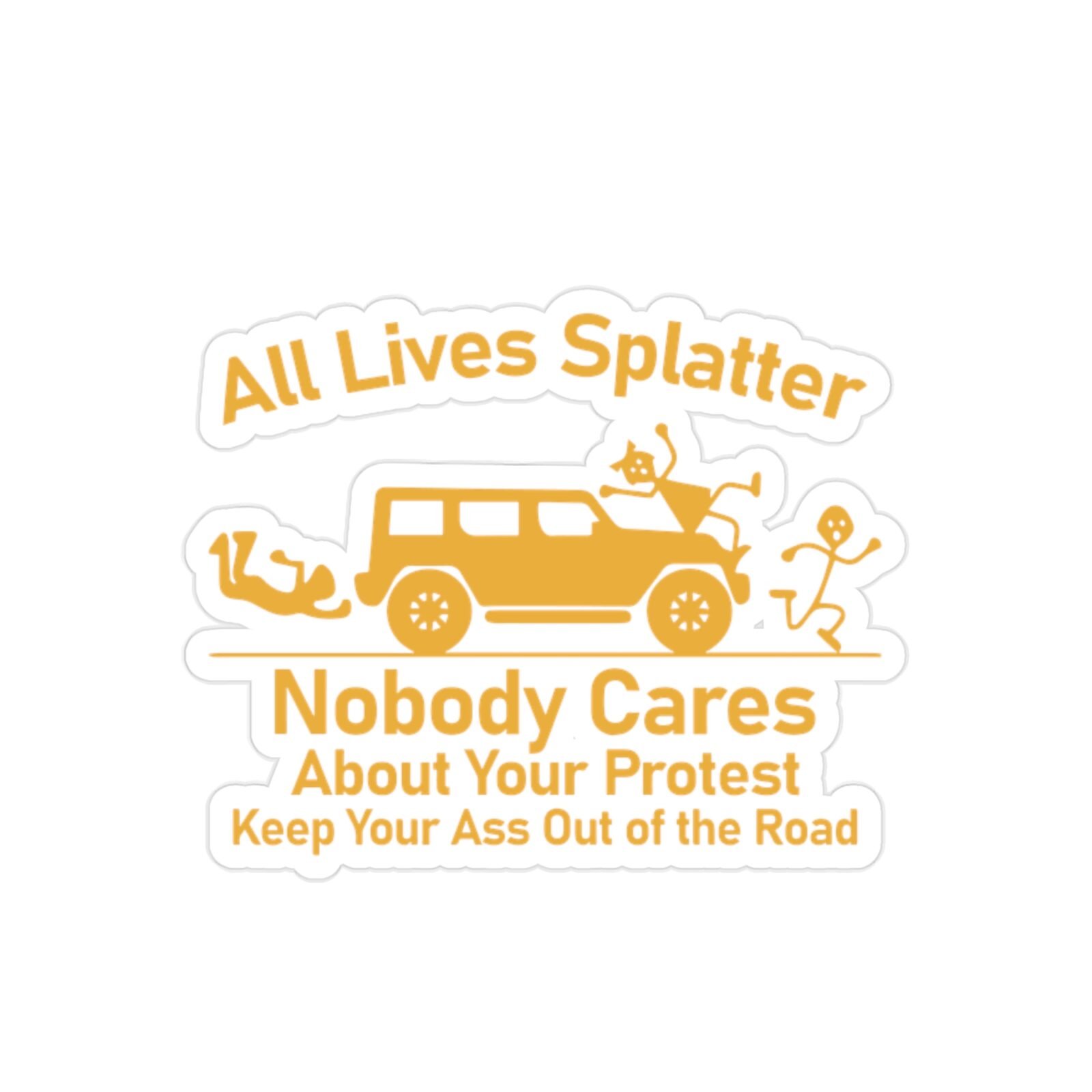 All Lives Splatter Transparent Sticker
