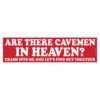 Are There Cavemen in Heaven Let’s Find Out Together Bumper Sticker