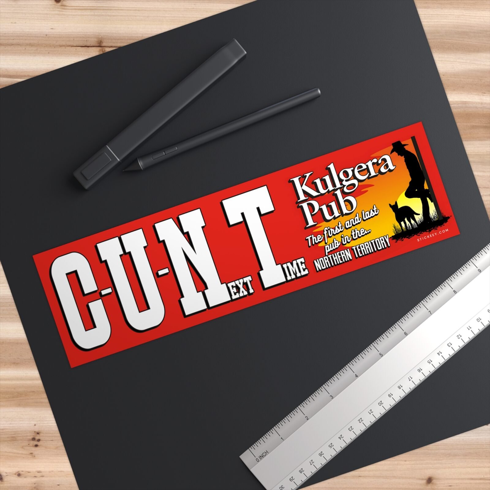 Kulgera Pub The First And Last Pub In The... Northern Territory Bumper Sticker - Image 3