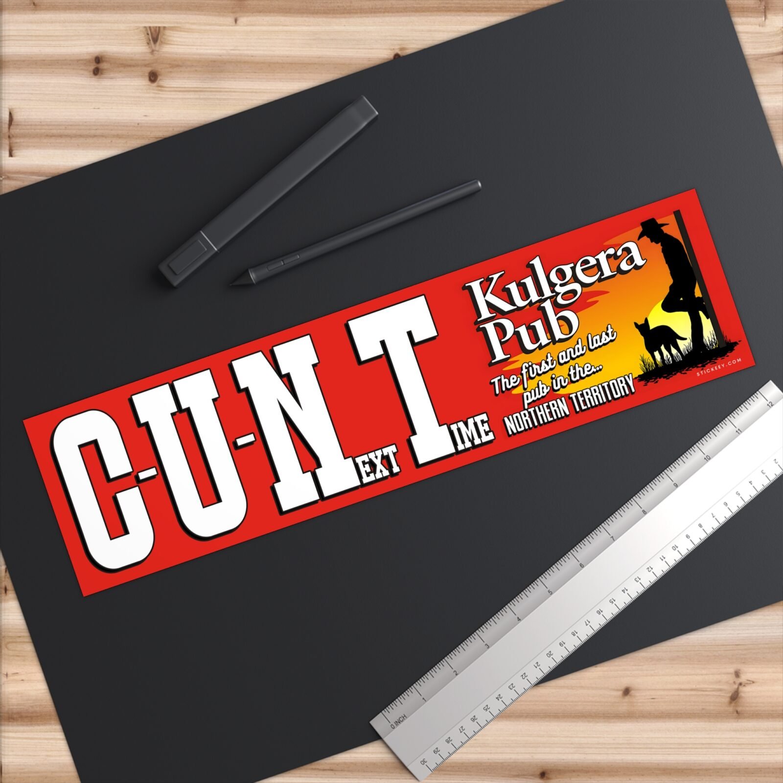 Kulgera Pub The First And Last Pub In The... Northern Territory Bumper Sticker - Image 6