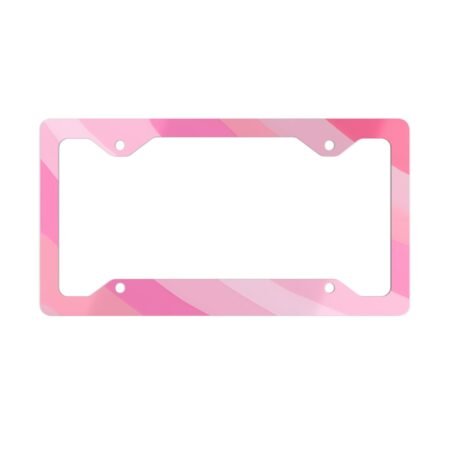 Beautiful Pink License Plate Frame
