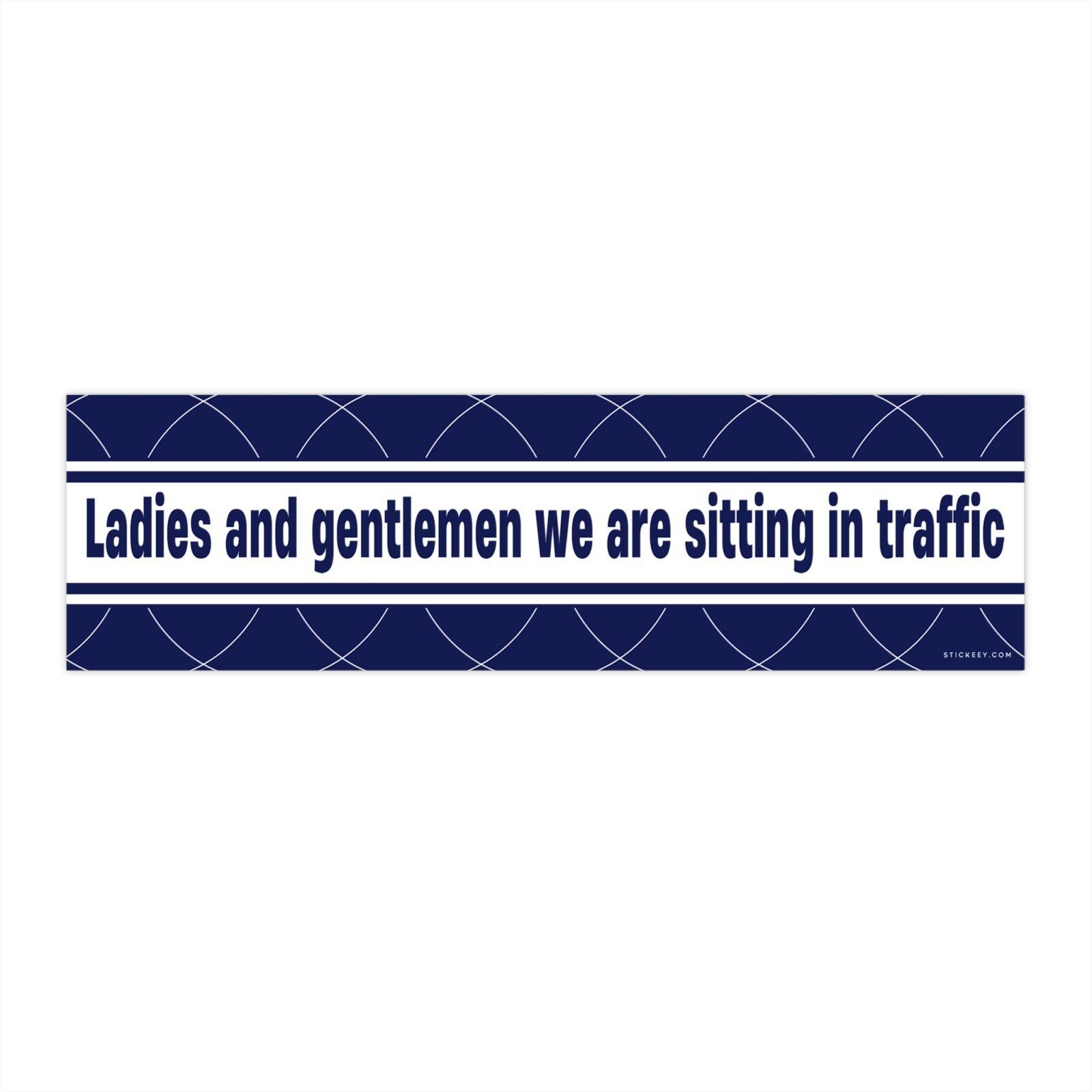Ladies And Gentlemen We Are Sitting In Traffic Bumper Sticker