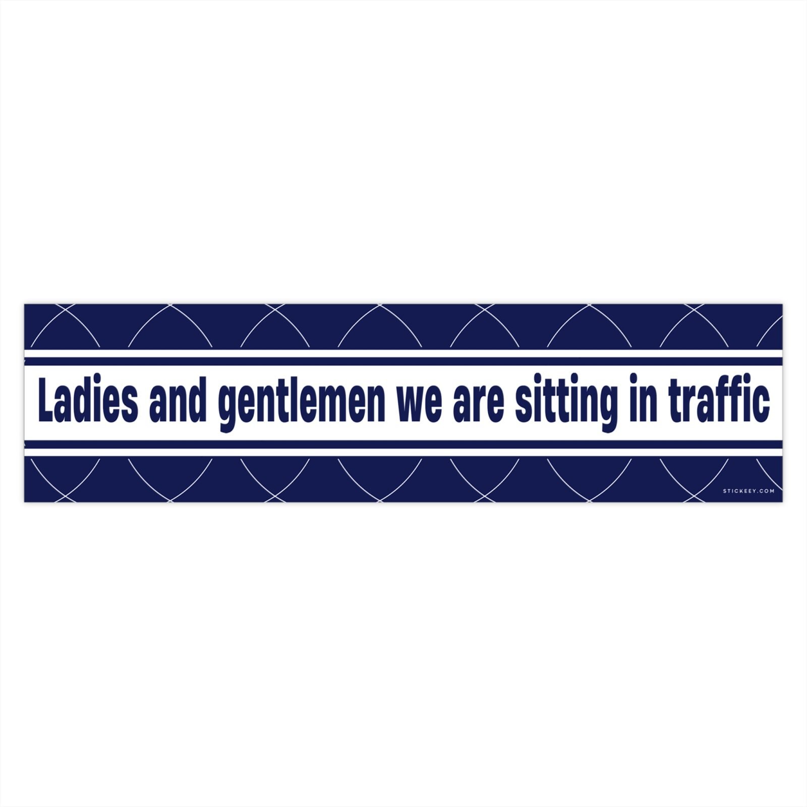 Ladies And Gentlemen We Are Sitting In Traffic Bumper Sticker