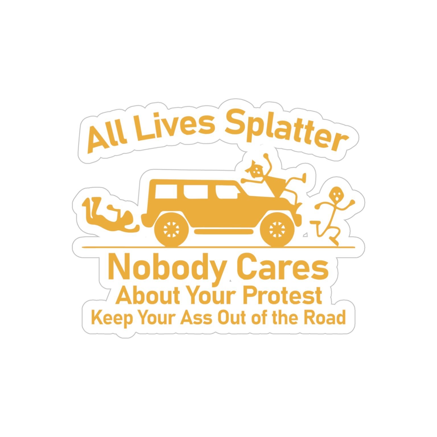 All Lives Splatter Transparent Sticker | Stickeey
