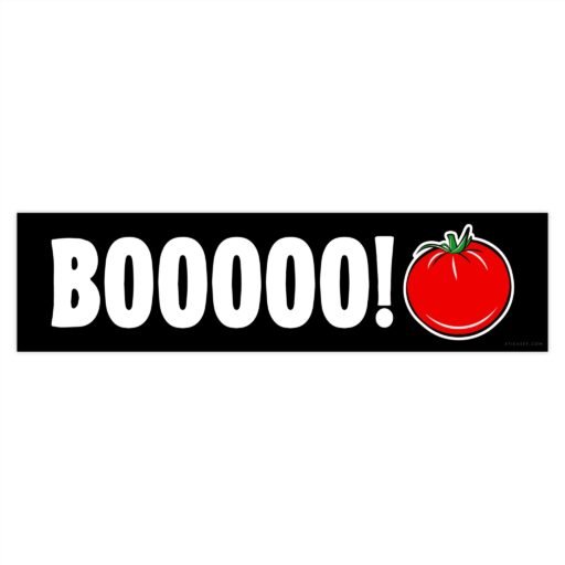 BOOOOO Tomato Gen Z Meme Bumper sticker