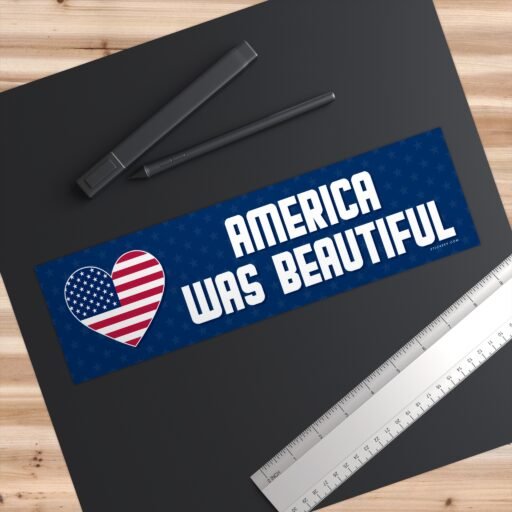 America Was Beautiful Bumper sticker