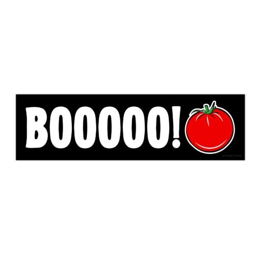 BOOOOO Tomato Gen Z Meme Bumper sticker