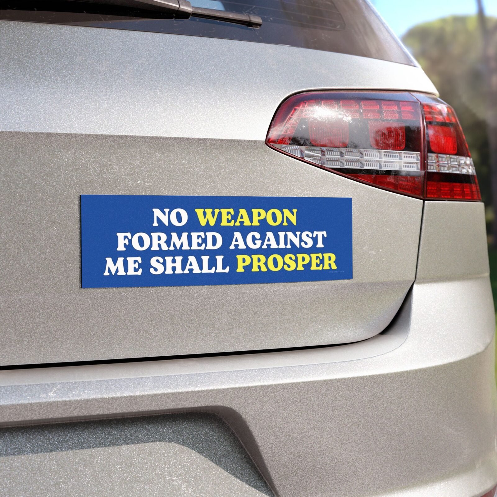 No Weapon Formed Against Me Shall Prosper Magnet Sticker