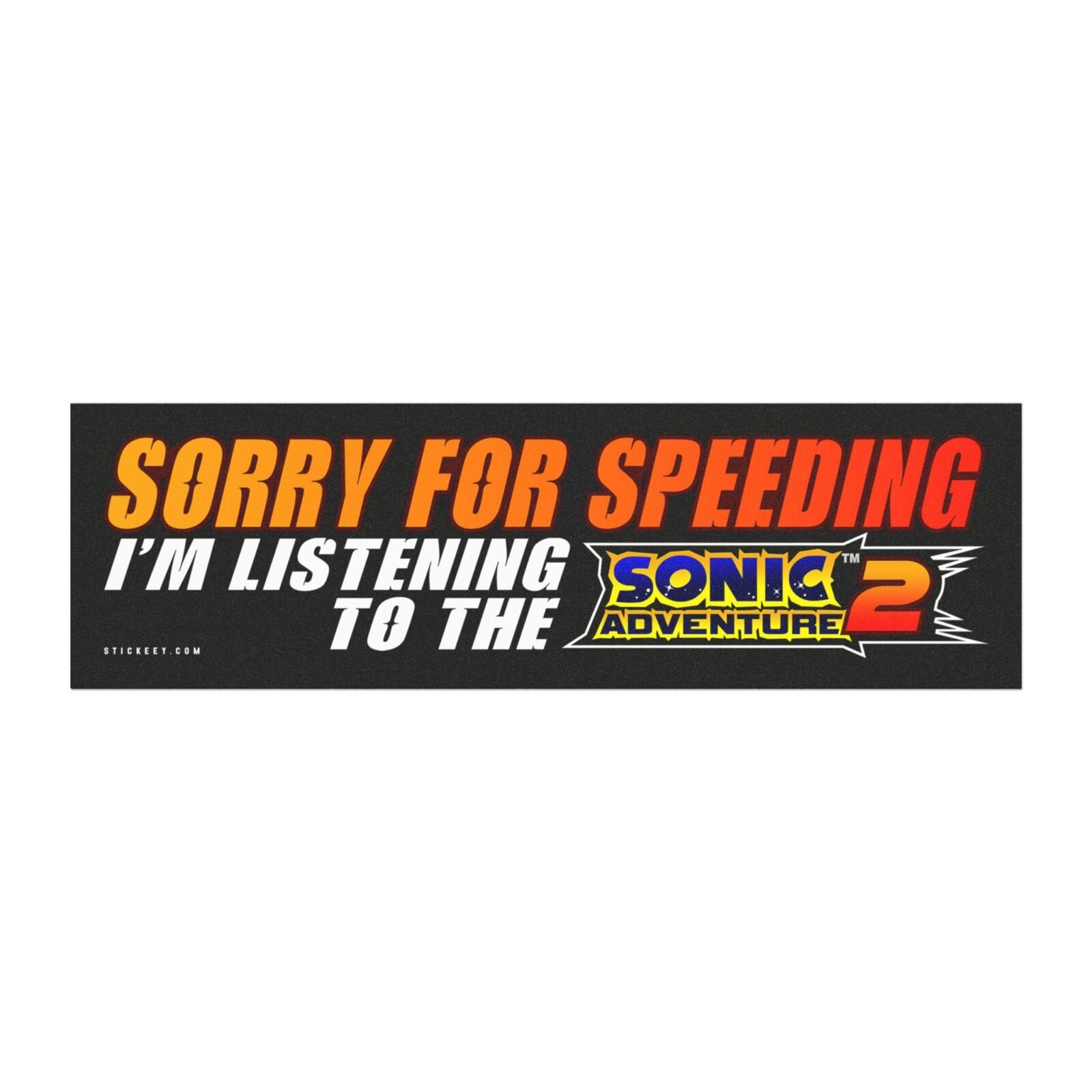 Sorry For Speeding I’m Listening To The Sonic Adventure 2 Magnet Sticker