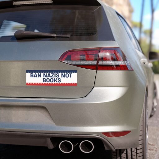 Ban Nazis Not Books Magnet Sticker