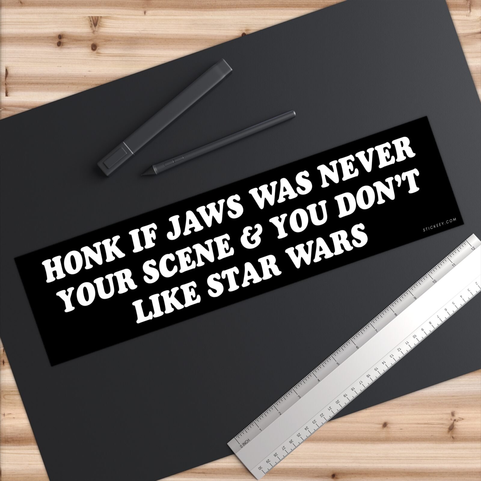 Honk If Jaws Was Never Your Scene & You Don't Like Star Wars Bumper Sticker