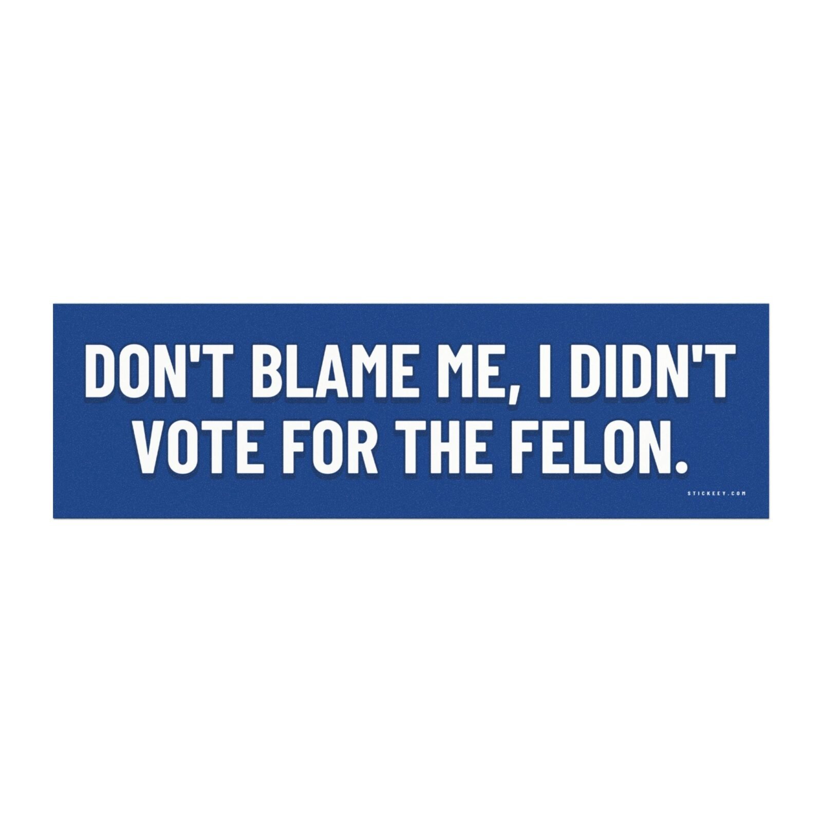 Don't Blame Me I Didn't Vote for the Felon Magnet Sticker