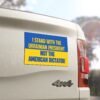 I Stand With The Ukrainian President Not The American Dictator Magnet Sticker