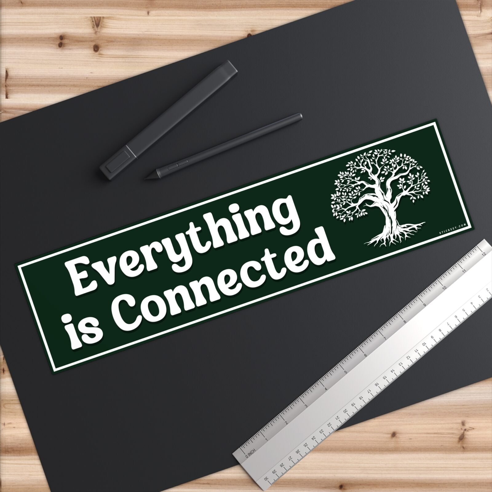 Everything is Connected Bumper Sticker