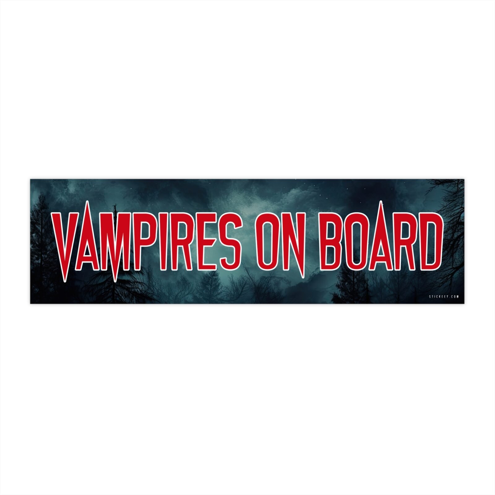 Vampires On Board Bumper Sticker