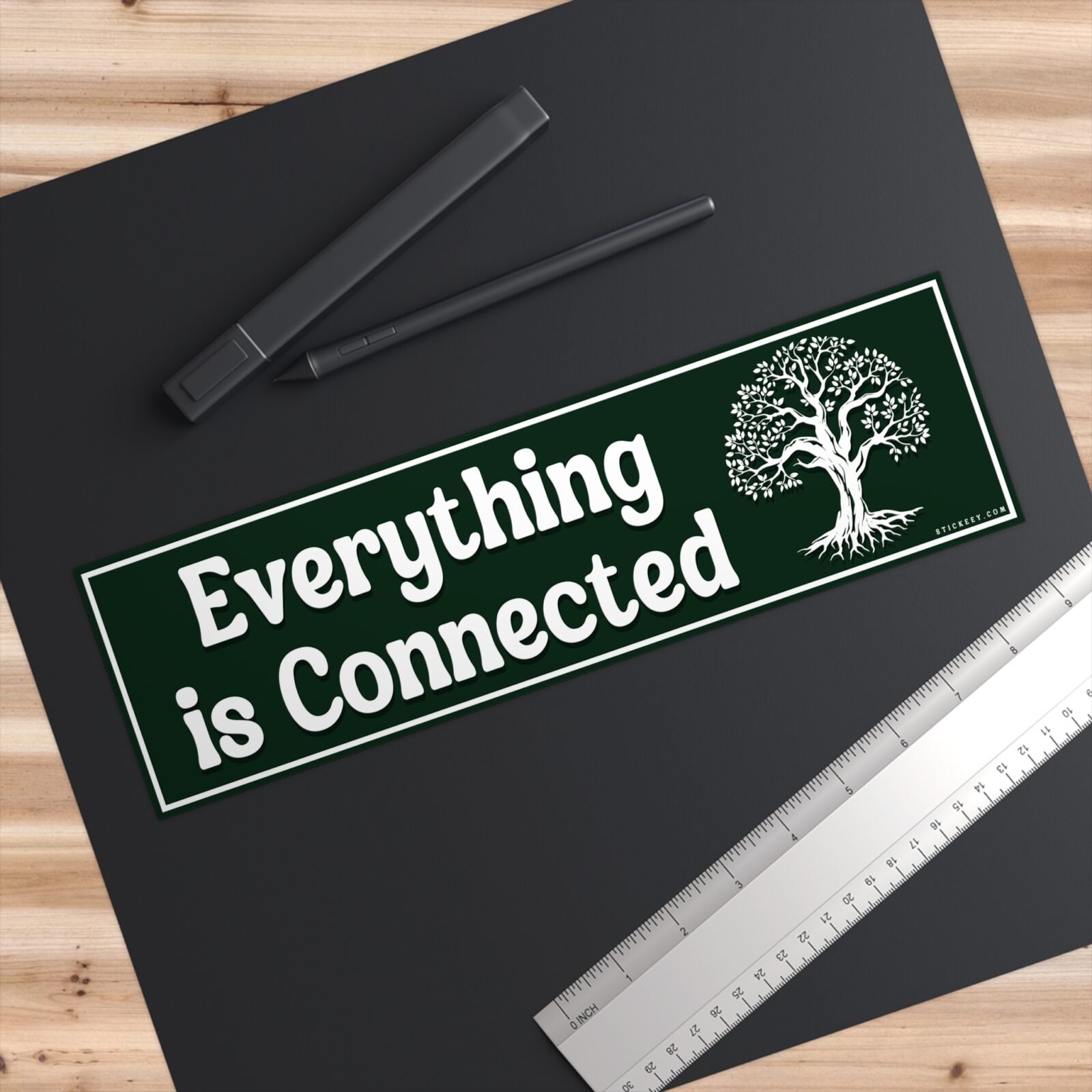 Everything is Connected Bumper Sticker