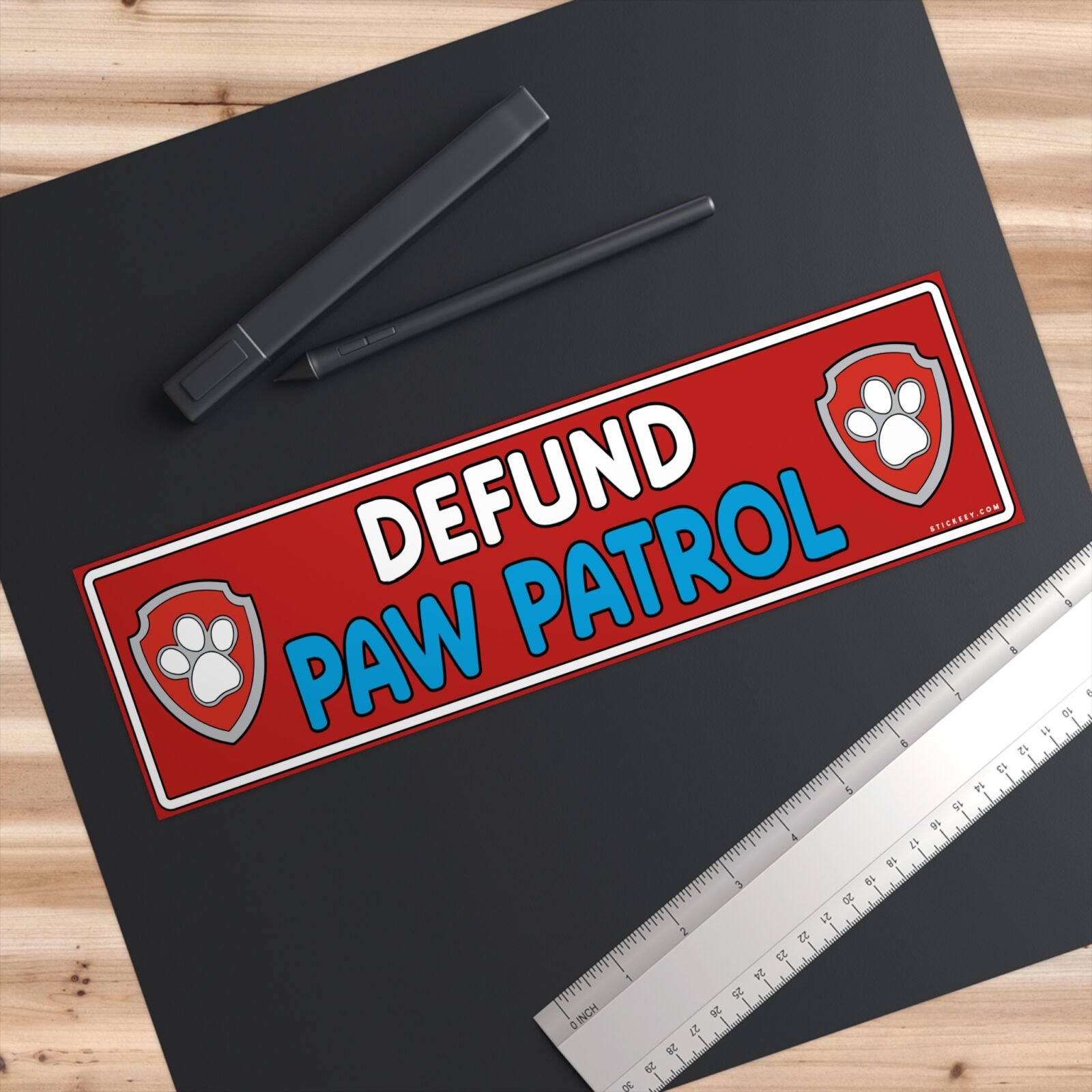 Defund Paw Patrol Bumper Sticker