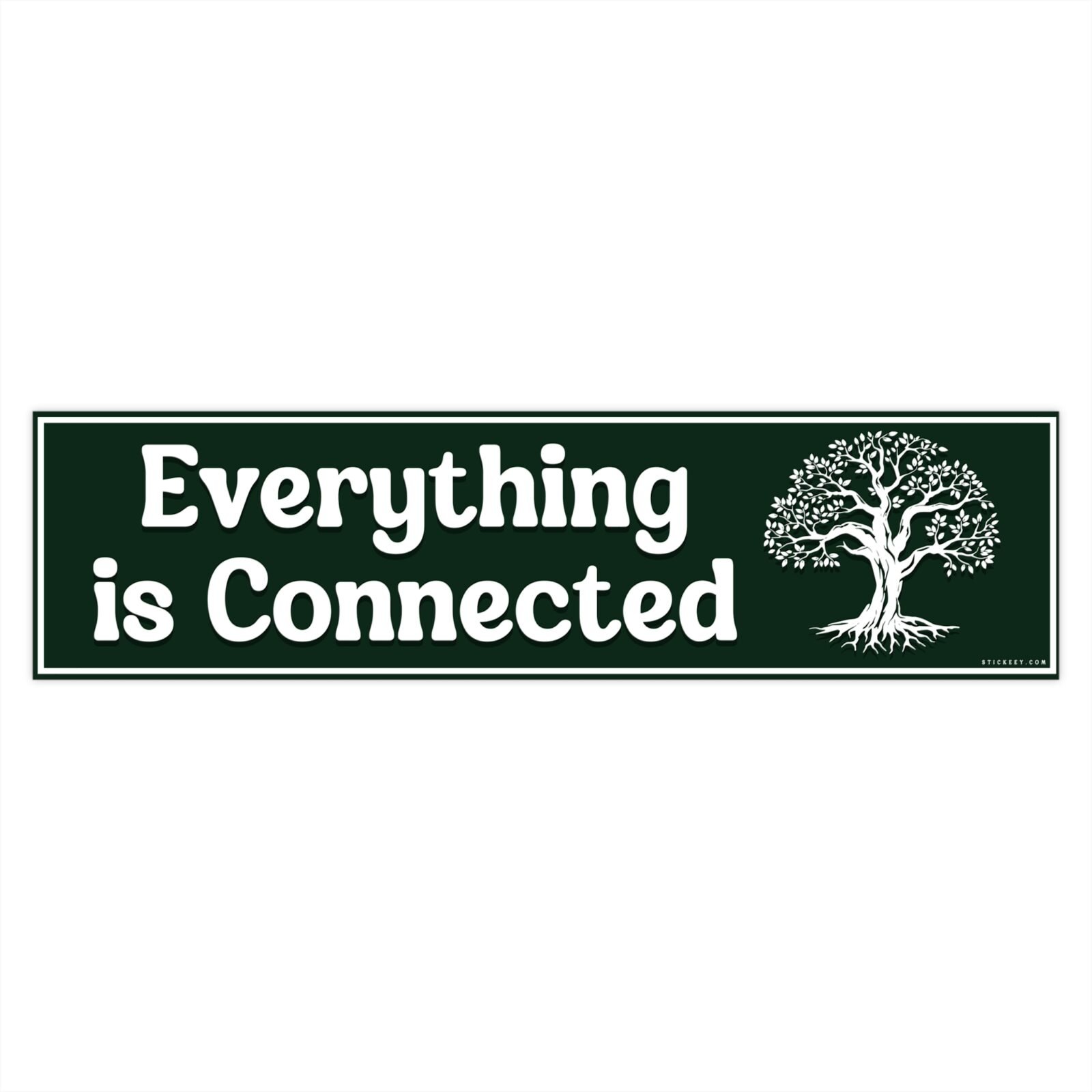 Everything is Connected Bumper Sticker