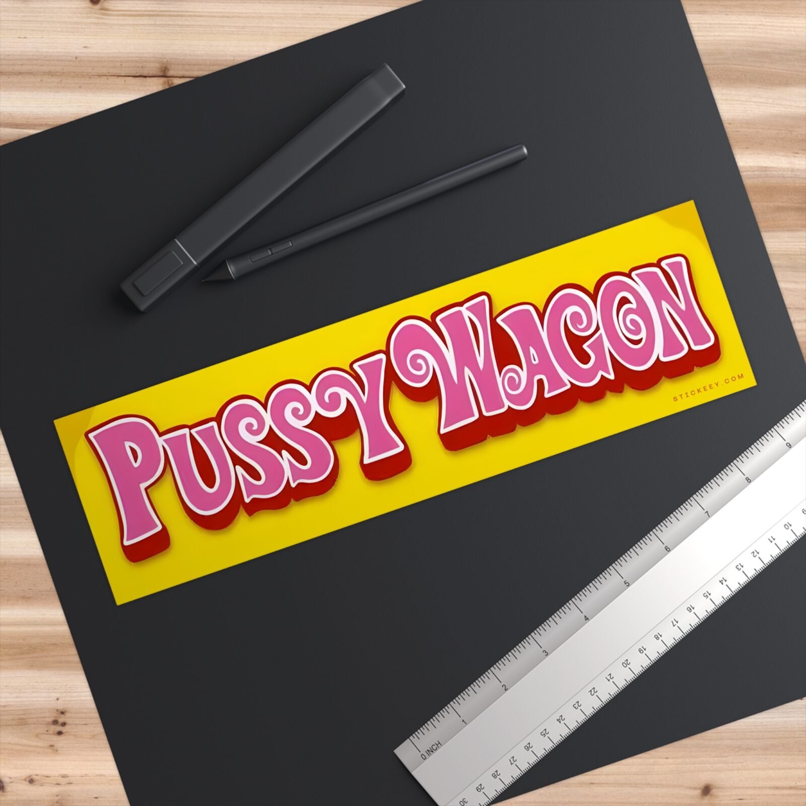 Pussy Wagon Bumper Sticker