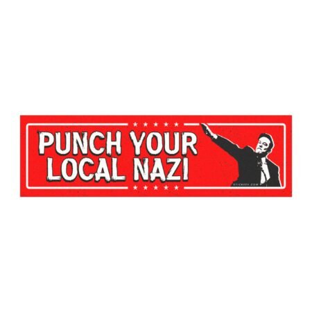 Punch Your Local Nazi Magnet sticker
