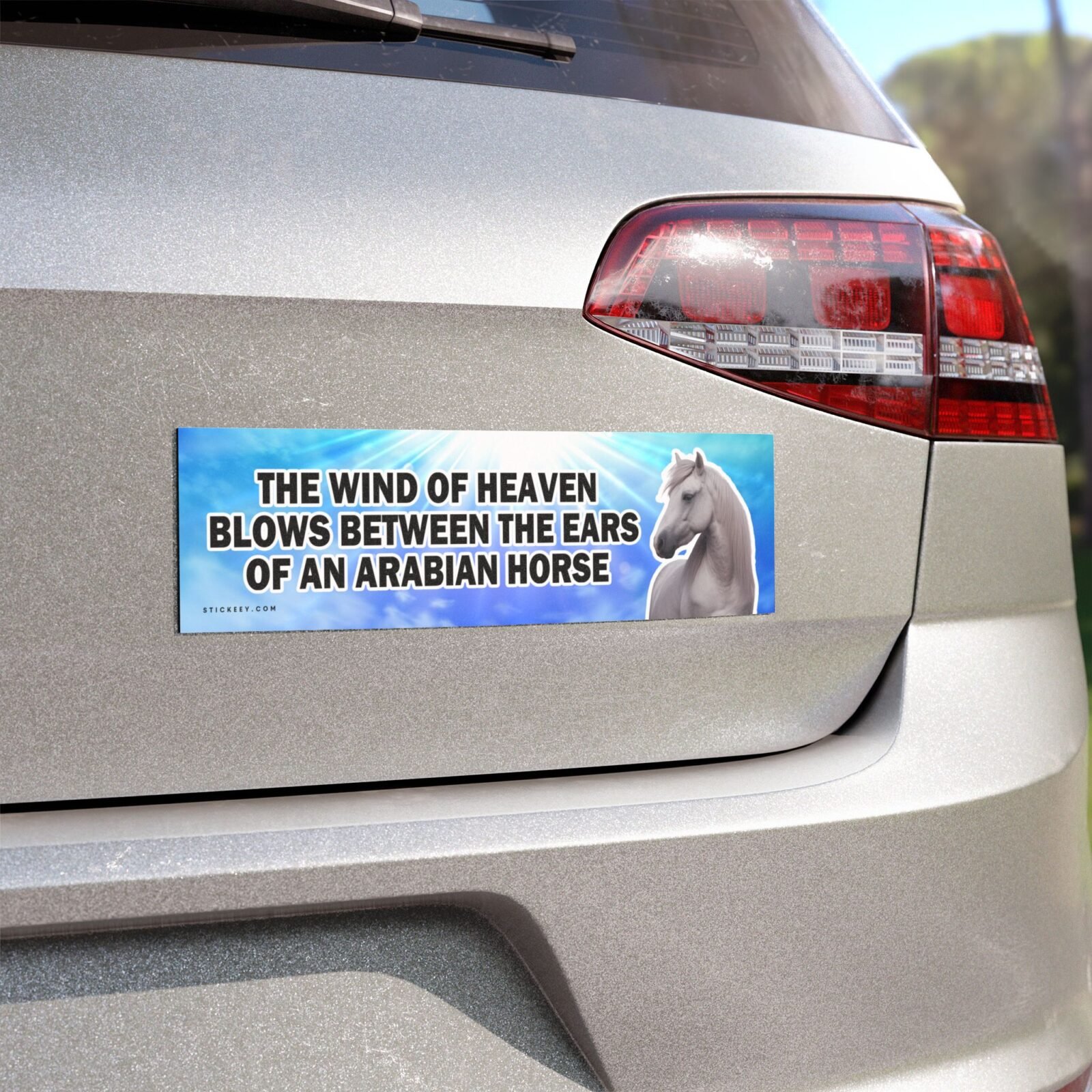 The Wind Of Heaven Blows Between The Ears Of An Arabian Horse Magnet Sticker