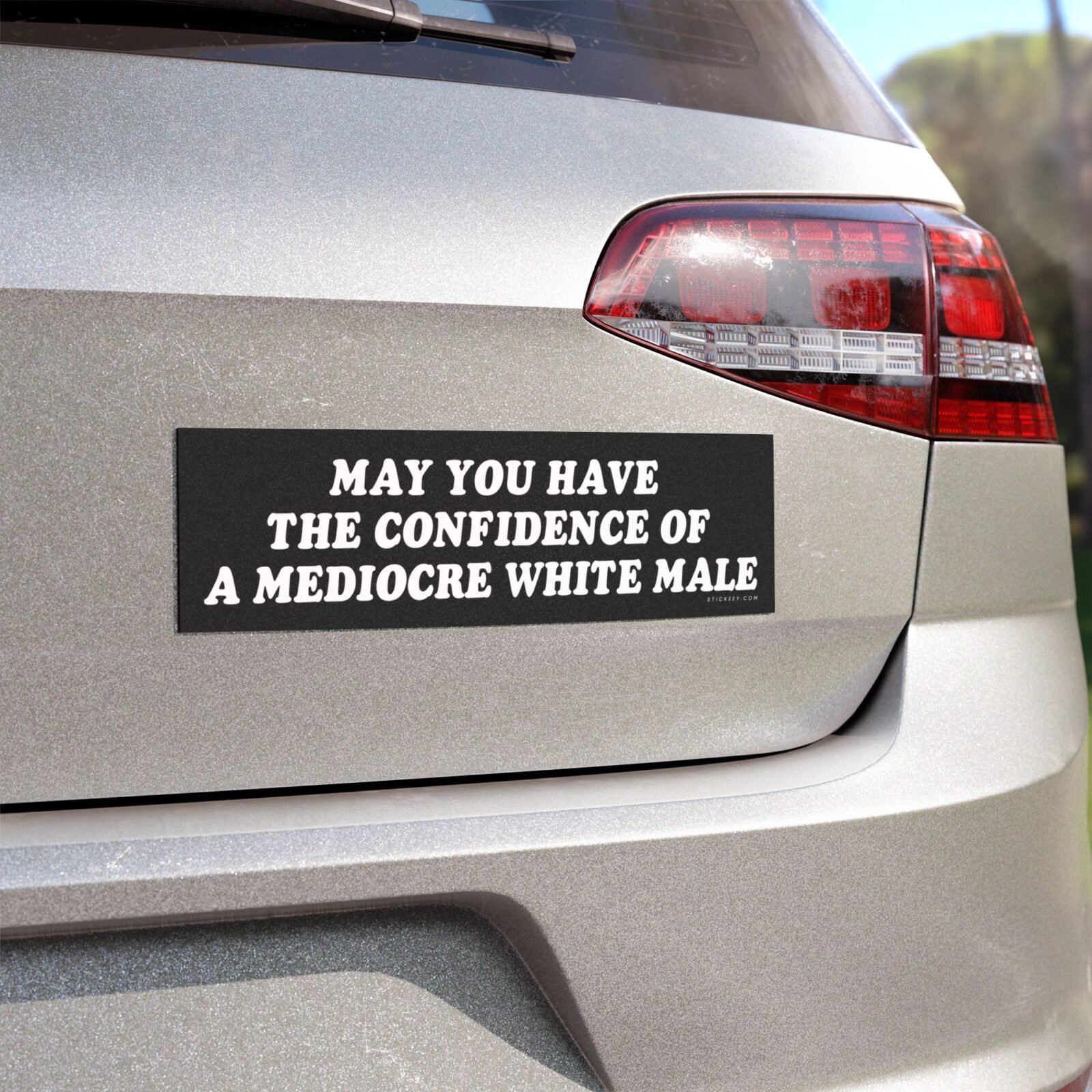 May You Have The Confidence of a Mediocre White Male Magnet Sticker
