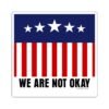Distress Flag We Are Not Okay Die-Cut Stickers