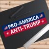 Pro-America Anti-Trump Bumper Sticker