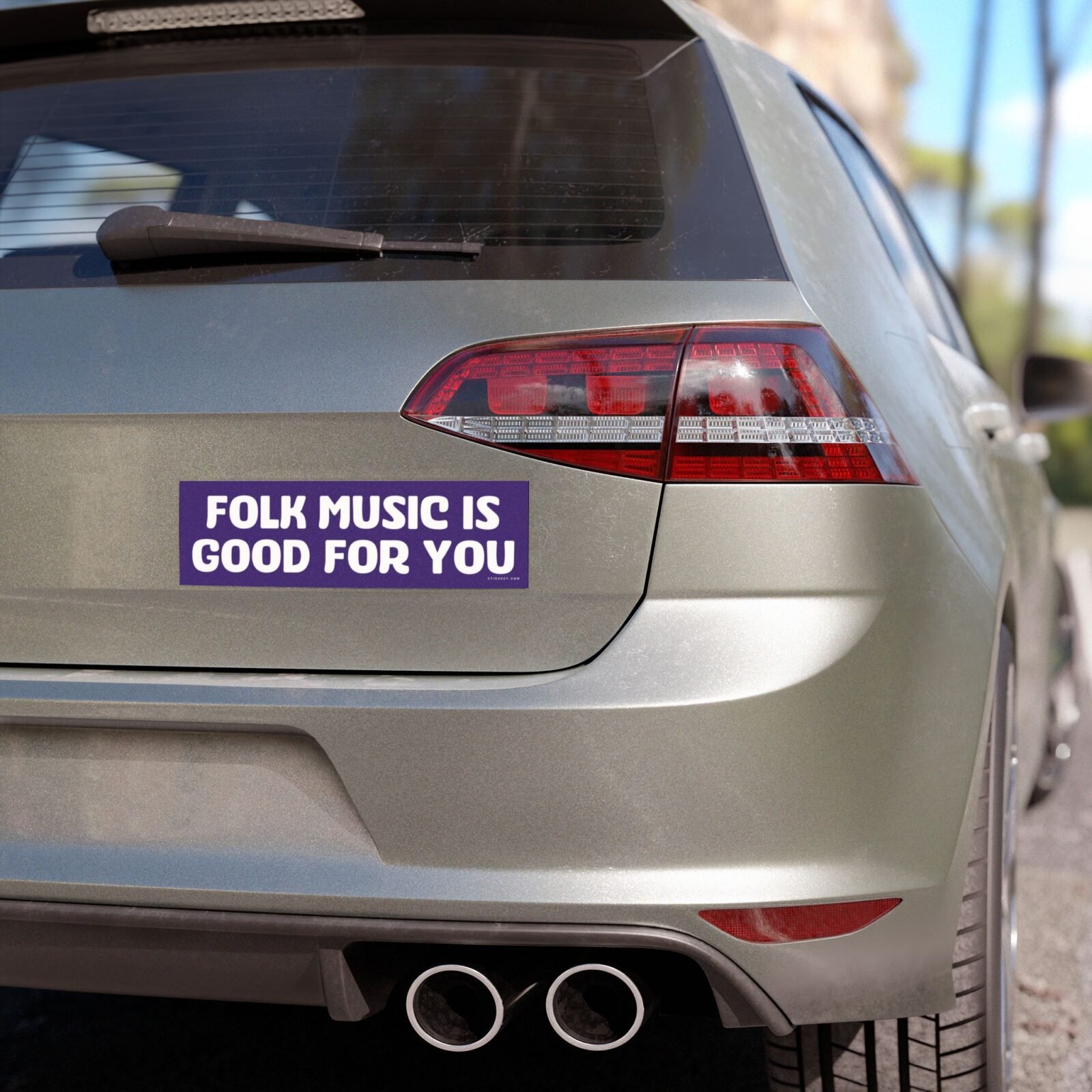 Folk Music Is Good For You Magnet Sticker