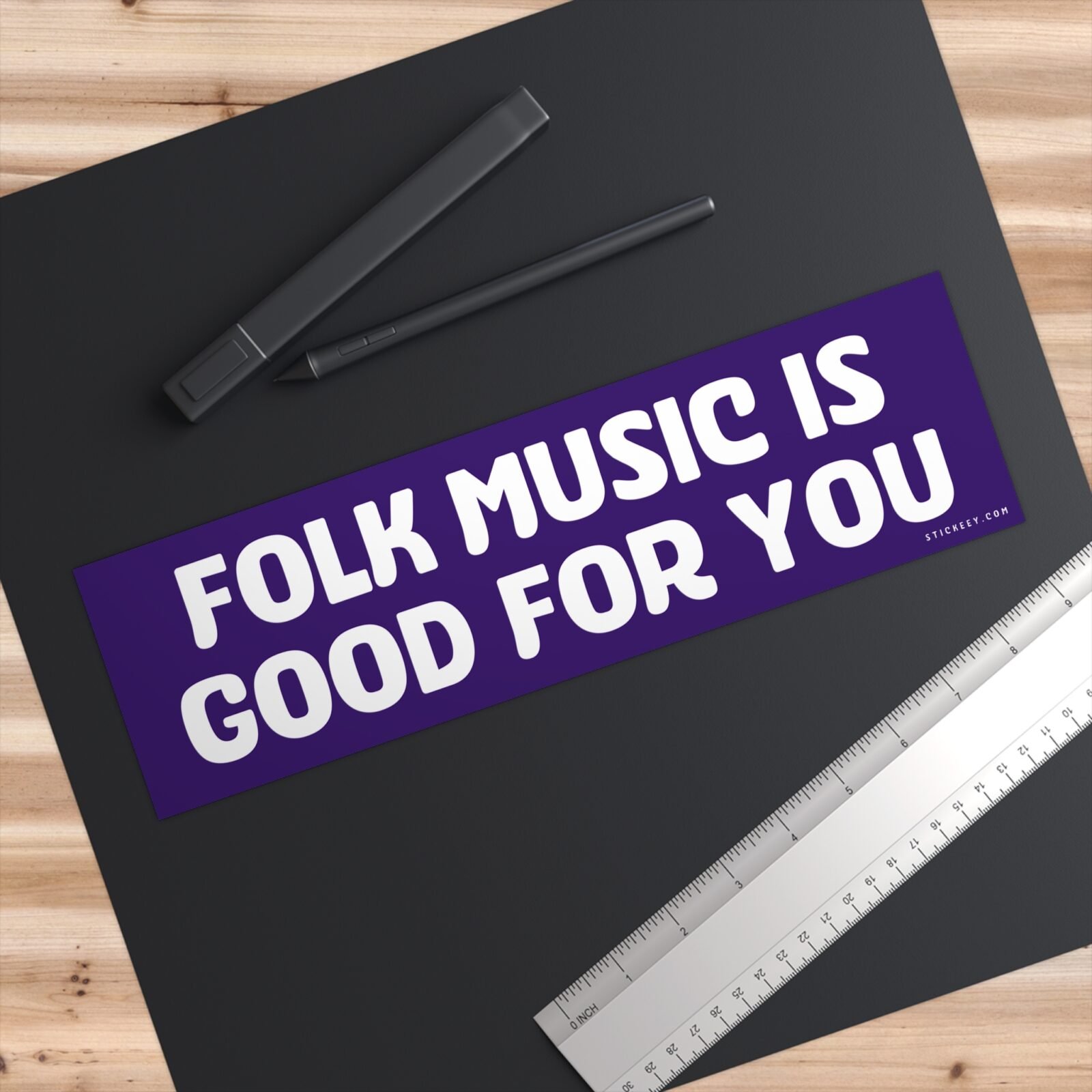 Folk Music Is Good For You Bumper Sticker