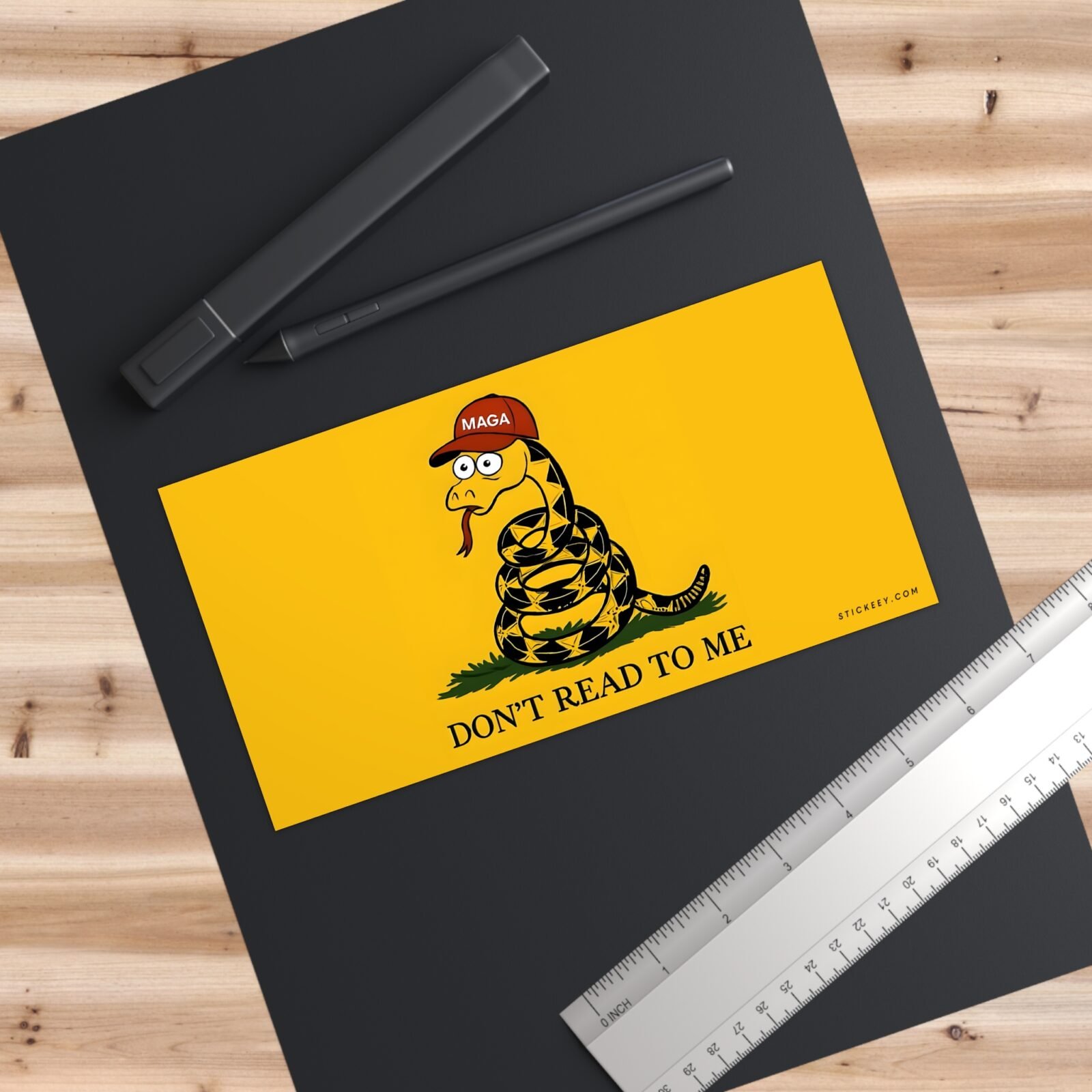 Don't Read To Me Maga Bumper Sticker