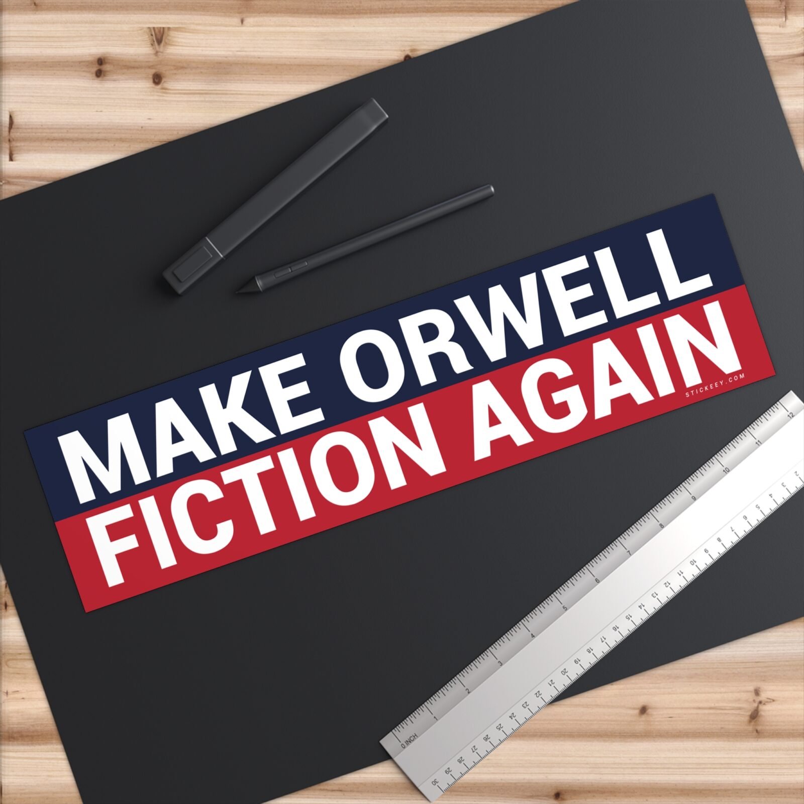 Make Orwell Fiction Again Bumper Sticker