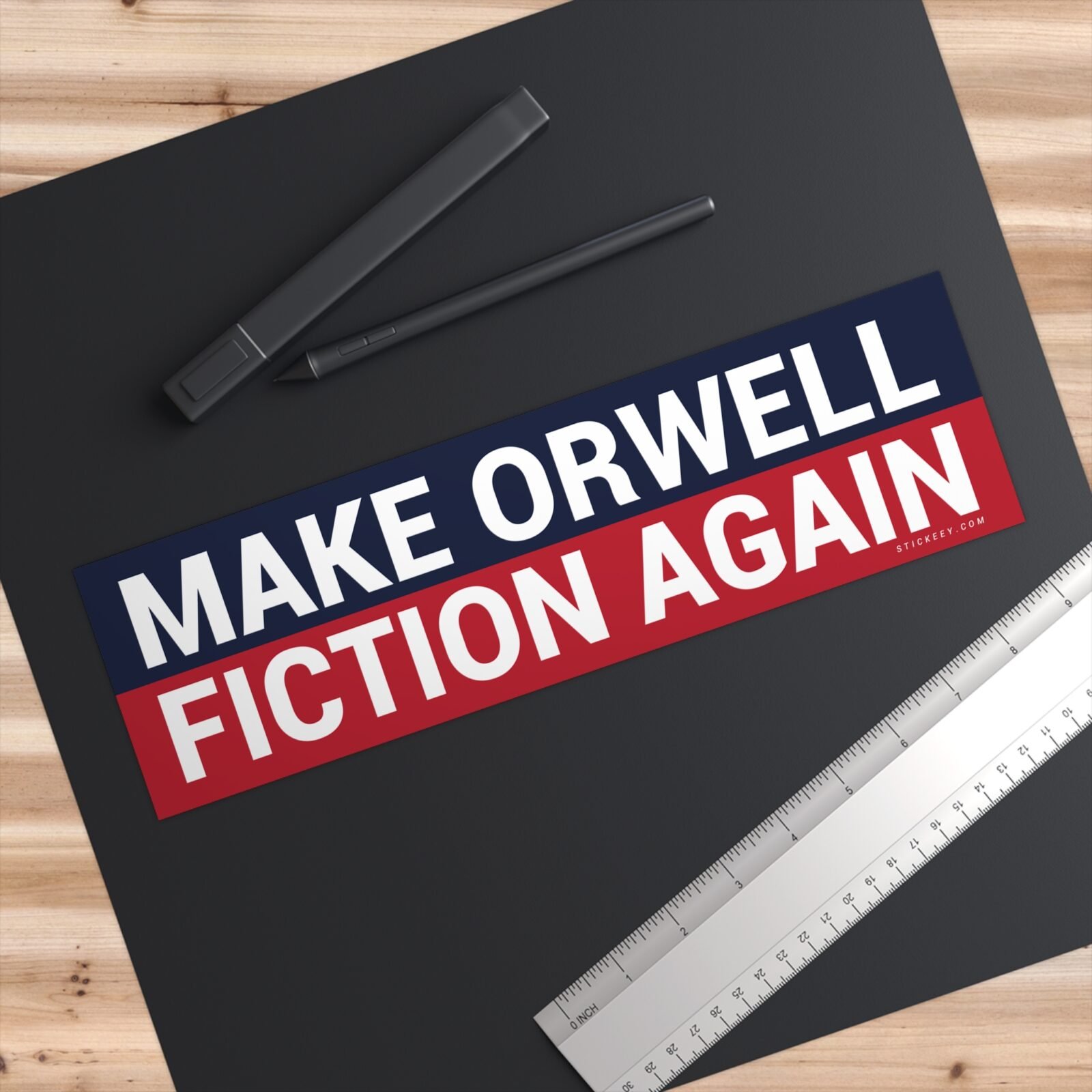 Make Orwell Fiction Again Bumper Sticker
