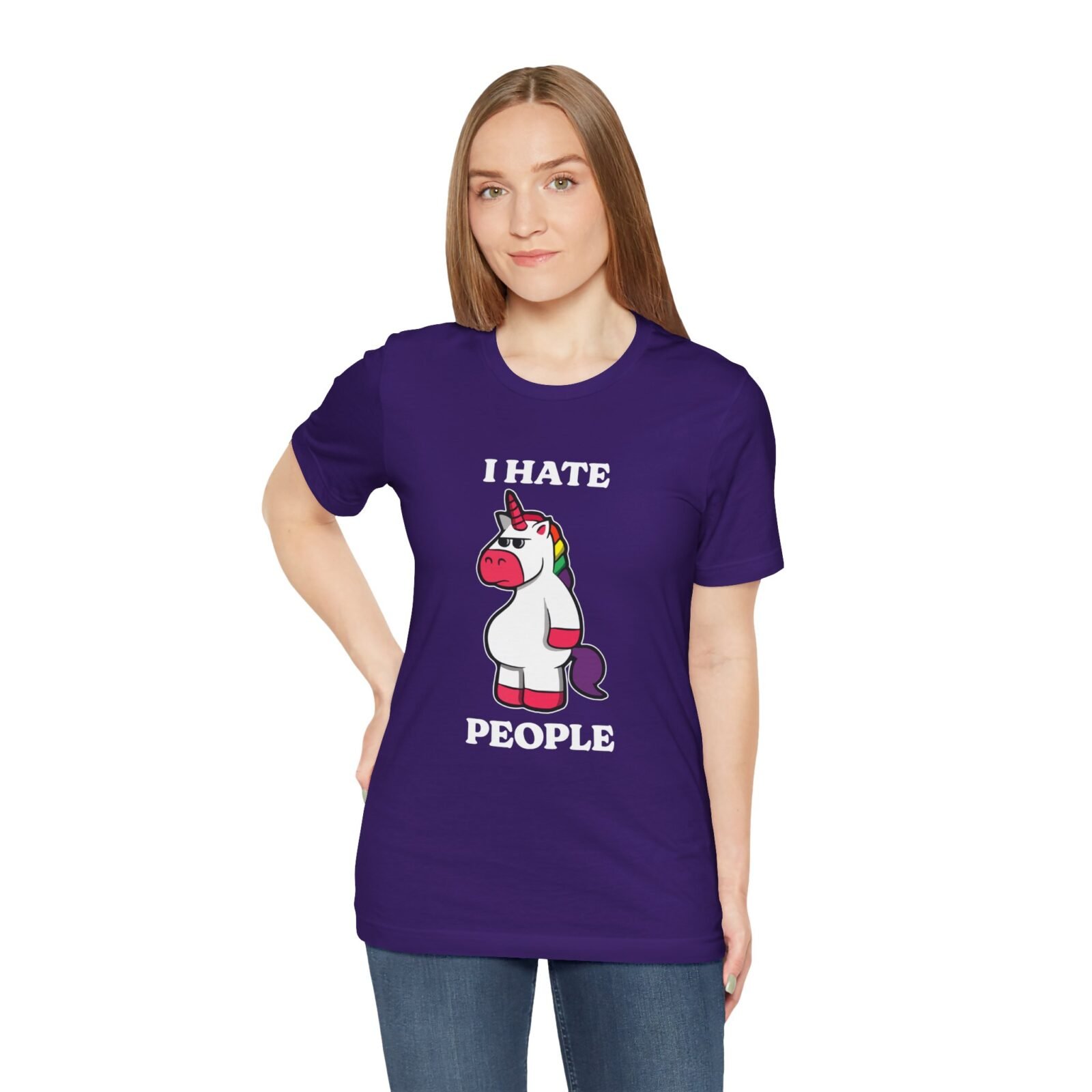 I Hate People Unicorn Funny Shirt