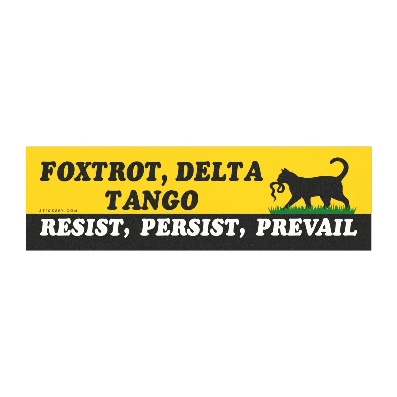 Foxtrot Delta Tango Resist Persist Prevail Magnet Sticker