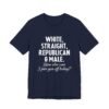 White, Straight, Republican & Male How Else Can I Piss You Off Today? T-Shirt