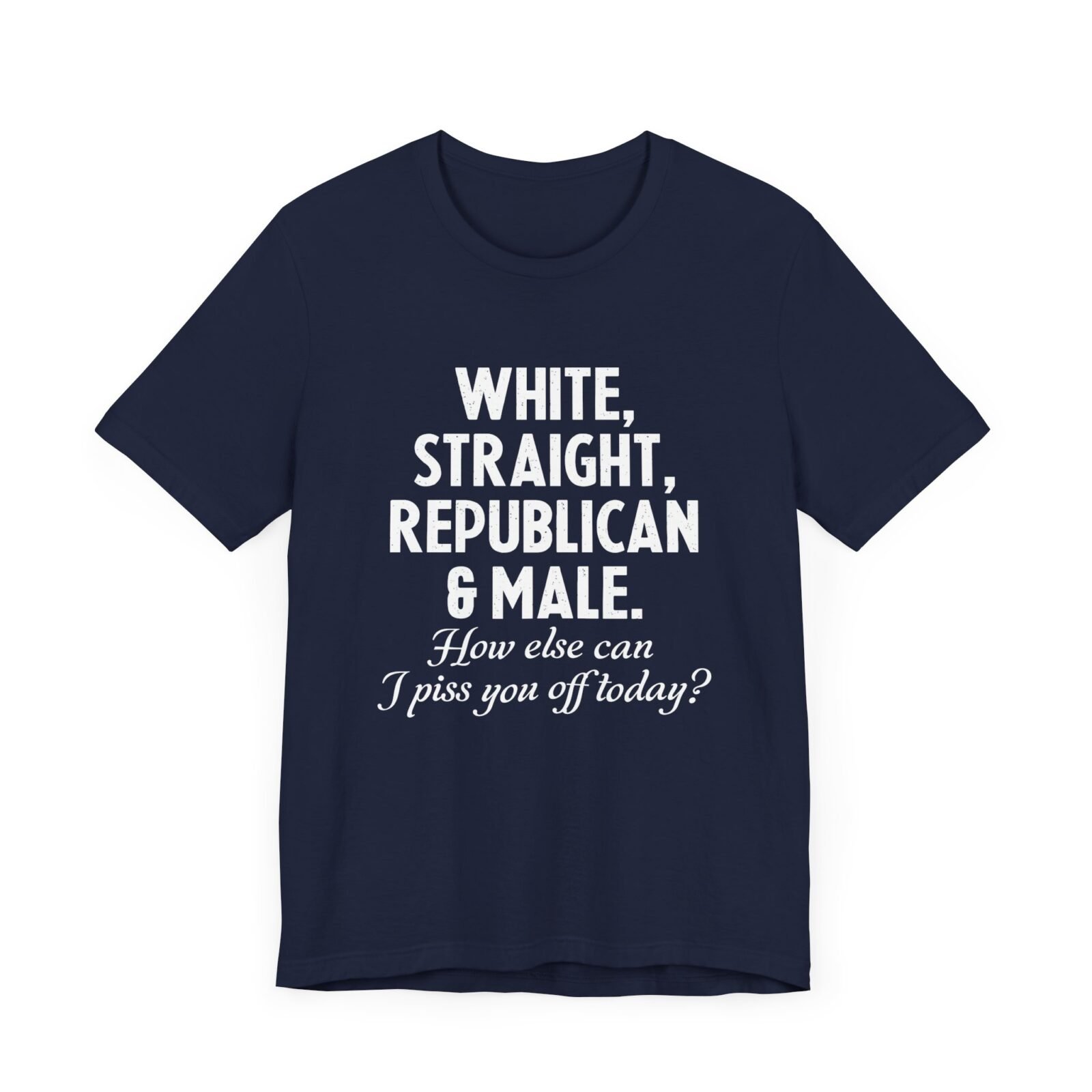 White, Straight, Republican & Male How Else Can I Piss You Off Today? T-Shirt