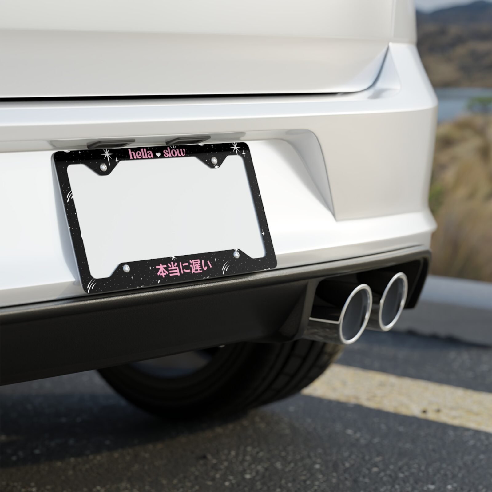 Hella Slow License Plate Frame