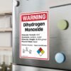 Warning Dihydrogen Monoxide Sticker
