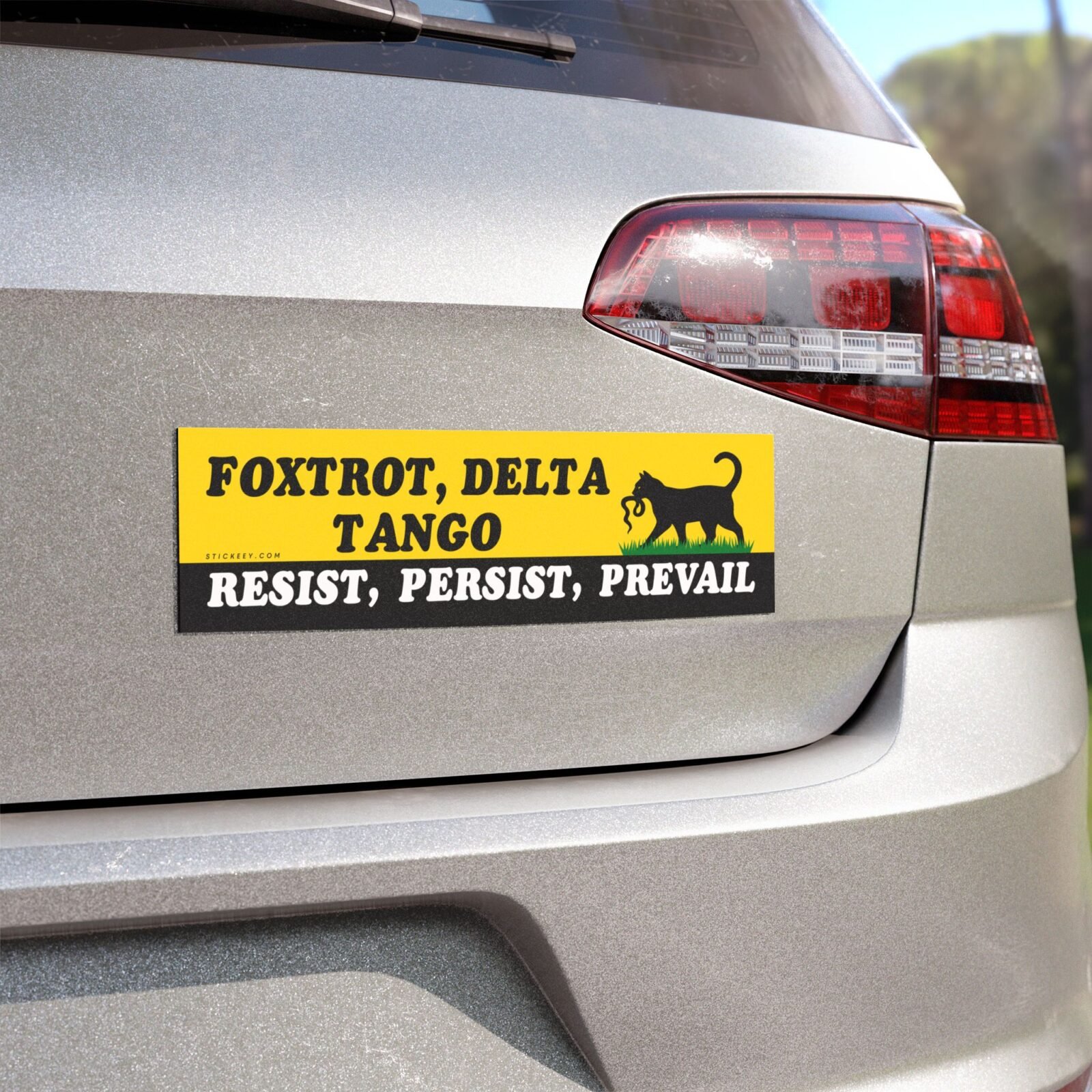 Foxtrot Delta Tango Resist Persist Prevail Magnet Sticker