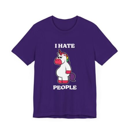 I Hate People Unicorn Funny Shirt