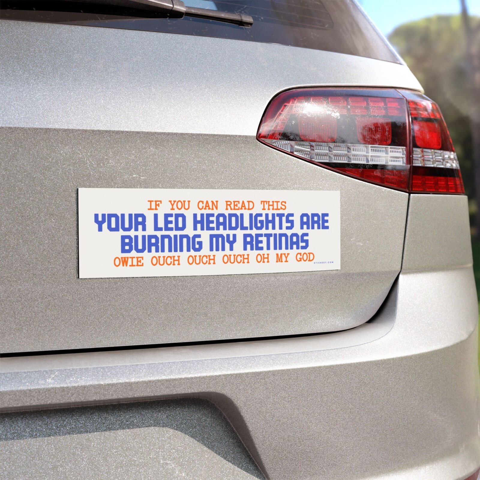 Pastel Aesthetic Your LED Headlights Are Burning My Retinas Magnet Sticker