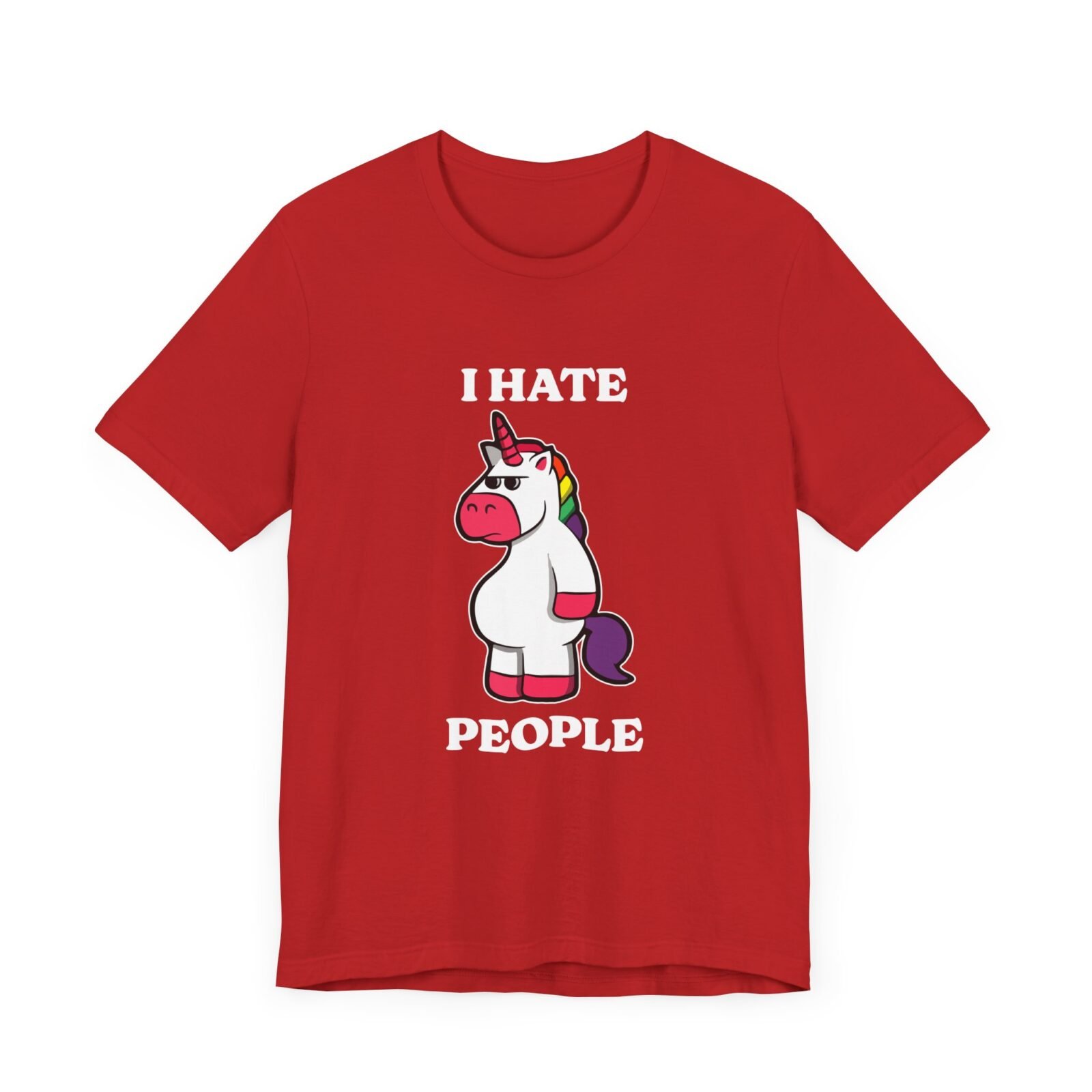 I Hate People Unicorn Funny Shirt