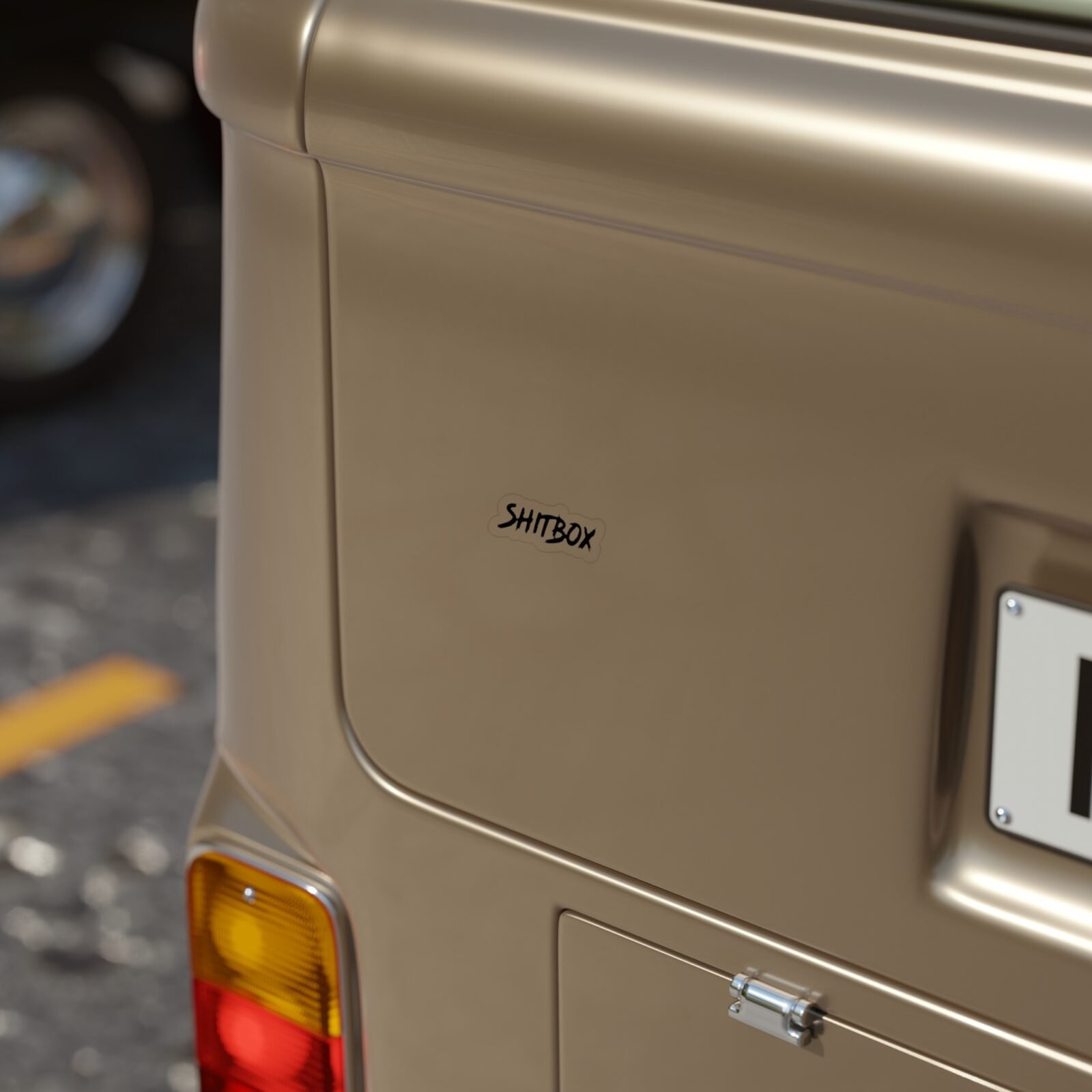 Shitbox Die-cut Transparent Outdoor Sticker - Shitbox Perfect For Cars, Laptops & More - Image 5