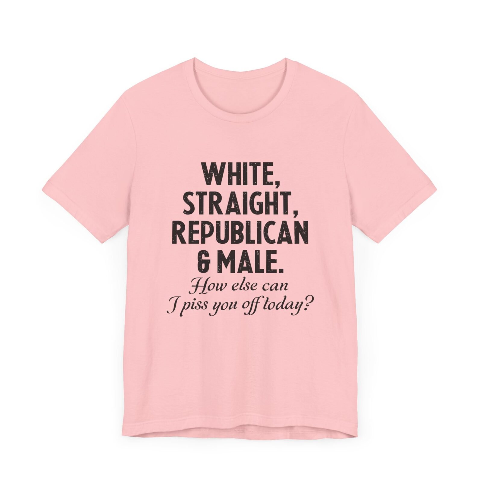 White, Straight, Republican & Male How Else Can I Piss You Off Today? T-Shirt