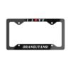 I Love Orangutans License Plate Frame